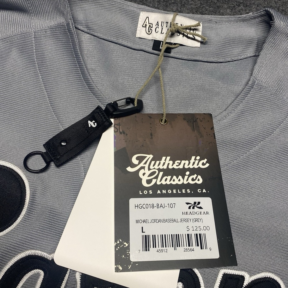 Authentic Classics Michael Jordan Birmingham Barons Baseball Jersey Size L NWT - Picture 8 of 8